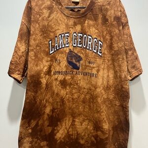 Lake George Adirondack Adventure‎ XL Unisex Brown Shirt